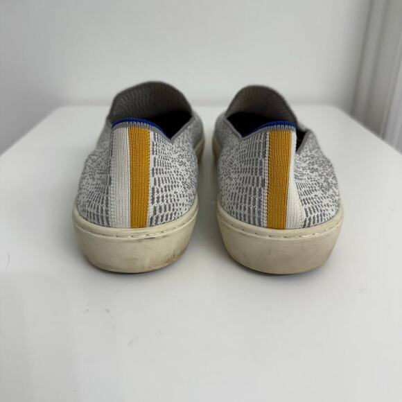 Rothy's The Original Slip On Sneakers Gray 'Opal Python' Casual Sz 9.5 - Picture 3 of 8